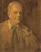 Charles W. Bartlett Watercolor self-portrait of Charles W. Bartlett, 1933, private collection Germany oil painting artist